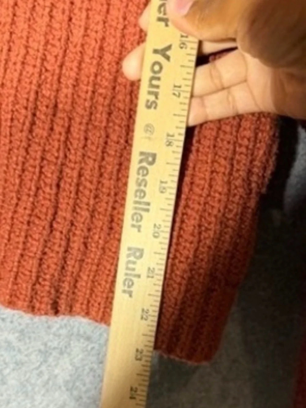 Free People Movement Check It Out Pullover Sweater Rusty Orange Geometric Sz S